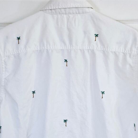 Free Planet Men's Casual Button Down Shirt Medium Summer Vacation Tropical - Picture 6 of 7